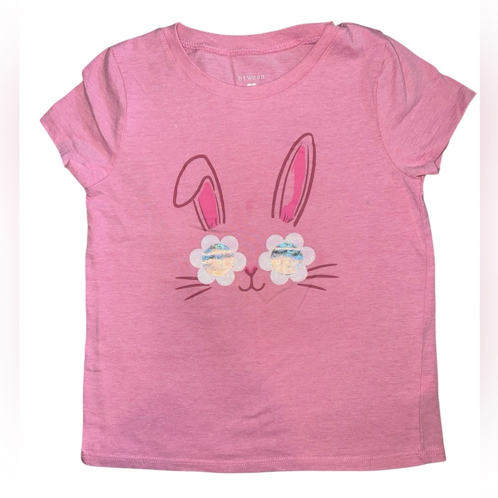 btween Pink Bunny Face Kids T-Shirt